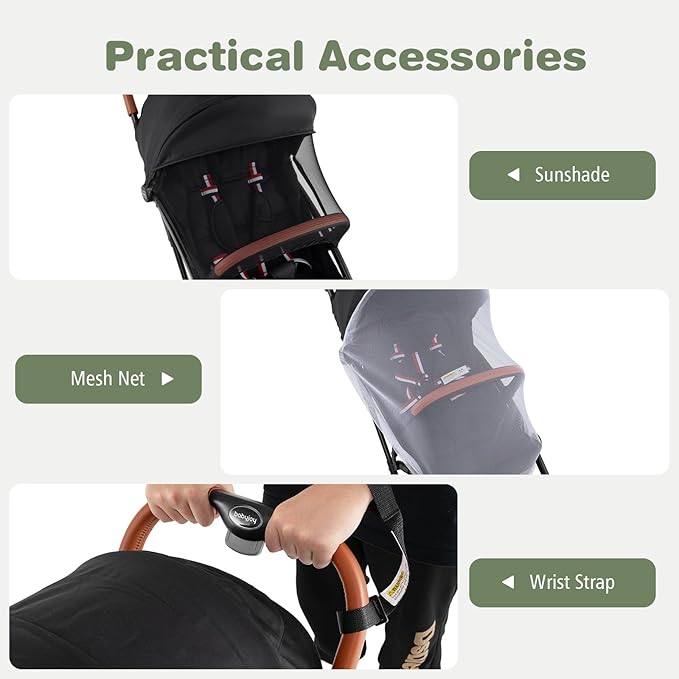 BABY JOY Lightweight Baby Stroller, Compact Toddler Travel Stroller - Image 3