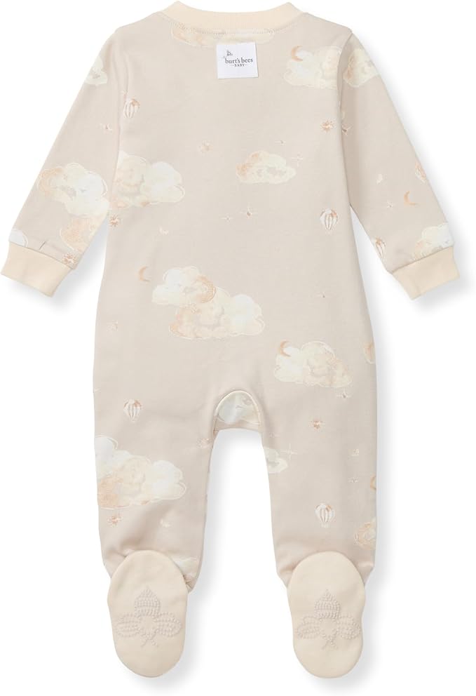 Burt’s Bees Baby Boys' One-Piece Sleep and Play 100% Organic Cotton PJs - Image 2
