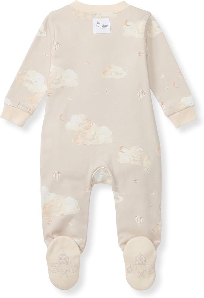 Burt’s Bees Baby Boys' One-Piece Sleep and Play 100% Organic Cotton PJs - Image 2