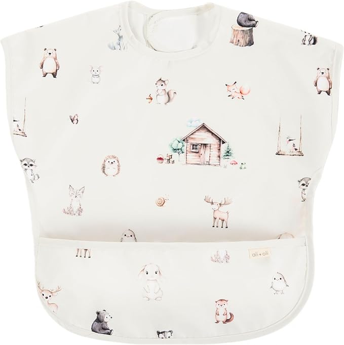 Ali+Oli Smock Bibs for Babies, BPA-Free Oeko-Tex Certified, Waterproof Baby by AliOli
