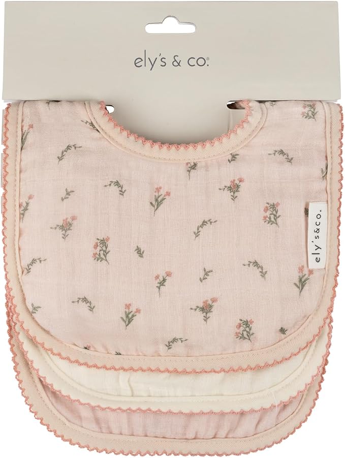 Ely's & Co. 100% Cotton Muslin Bib - Image 2