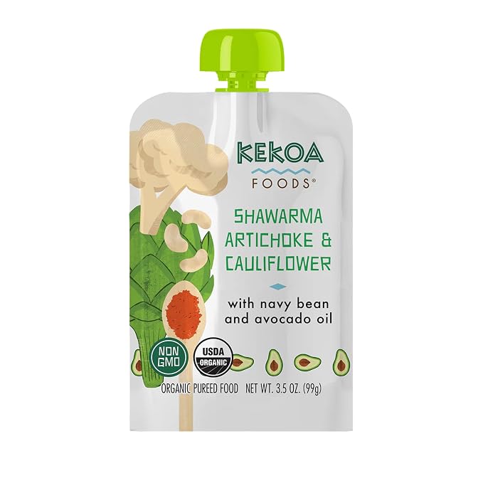 Kekoa Foods Shawarma, Artichoke & Cauliflower Baby Food Purée | 100% USDA by KekoaFoods