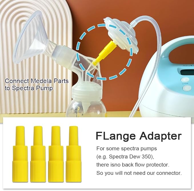 PumpMom-us Backflow Adapter for Spectra S1 S2 Pump to Use Medela Flanges and - Image 6