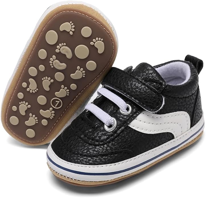 Clowora Baby Boys Girls Shoes Non-Slip Rubber Sole Sneakers Infant First by Clowora