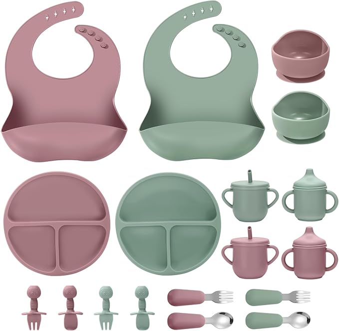 Silicone Baby Feeding Set, Eating Essentials Utensils by Unknown