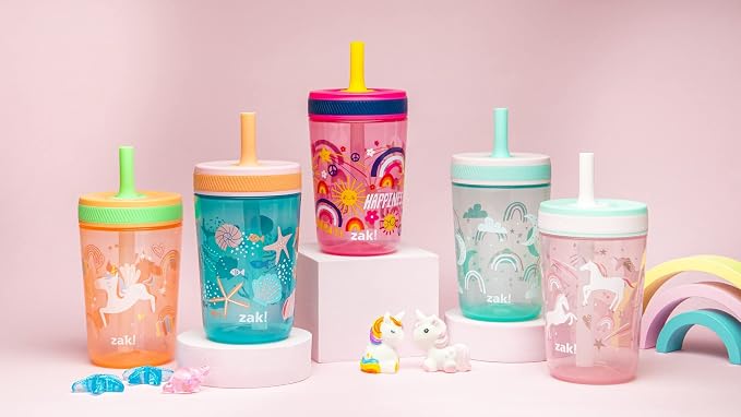 Zak Designs Kelso Toddler Cups For Travel or At Home, 15oz 2-Pack Durable - Image 9