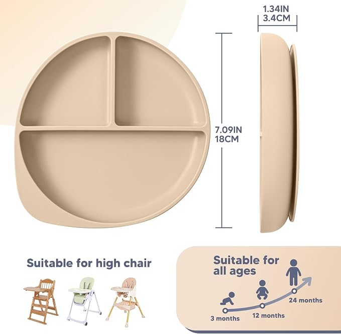Silicone Baby Feeding Set Plates Set - Image 7