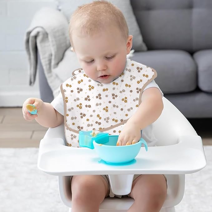 3-Pack Waterproof Baby Bibs for Eating - Image 4