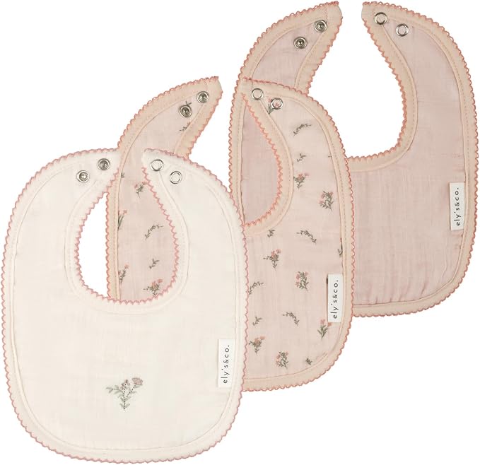 Ely's & Co. 100% Cotton Muslin Bib by ElysCo