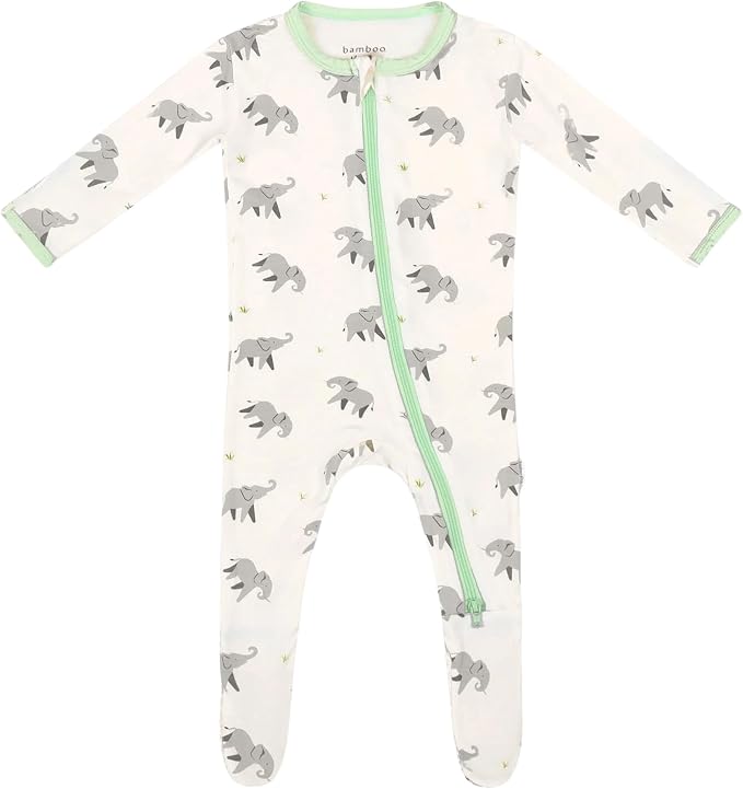 Bamboo Little Soft Baby Footie Pajamas, Baby Clothes, Newborn Sleepers by BambooLittle