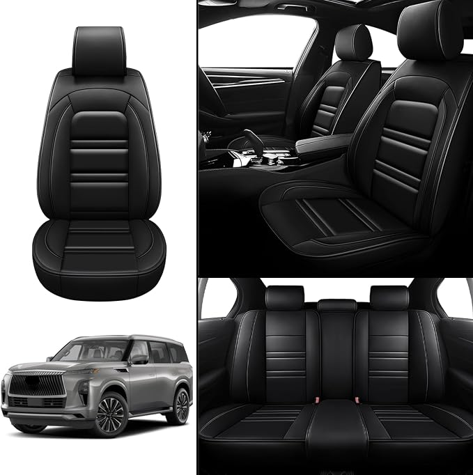 Seat Covers for Infiniti qx80 2014-2025 | 5-Seats Leather Seat Covers - Image 2