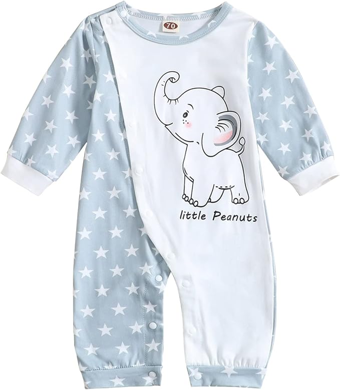 Cute Giraffe + Zebra With Floral Print Long Sleeve Baby Girl Clothes White by AOSWEP