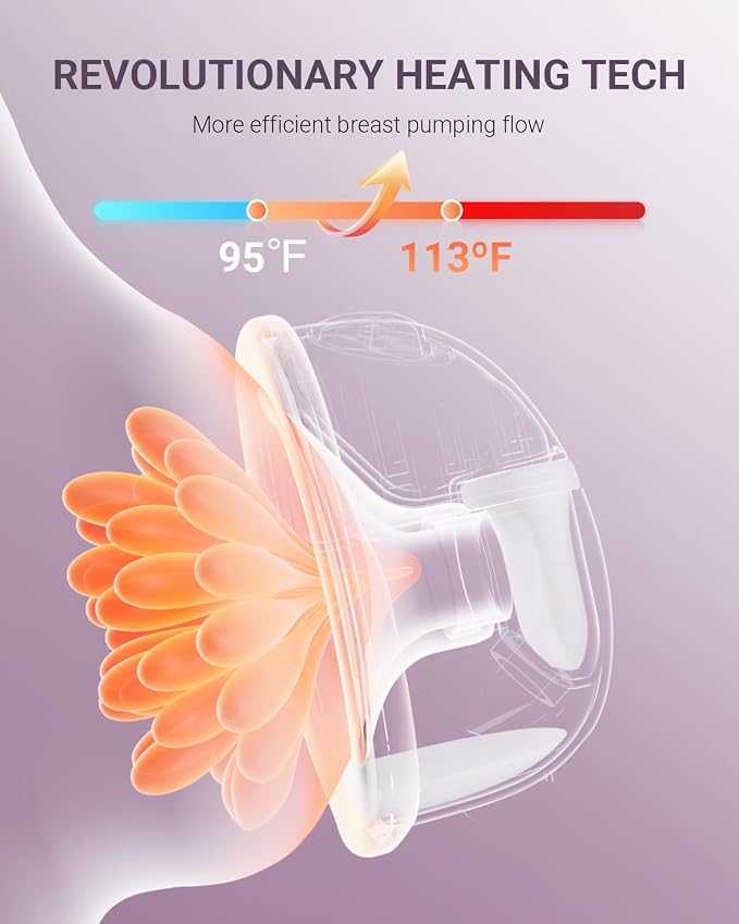 Heated Breast Pump Hands Free, Industry-Leading Heating Tech, Innovative - Image 2