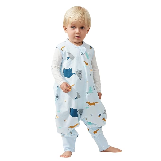 Duomiaomiao 0.5 TOG Toddler Sleep Sack 24-36 Months 100% Cotton Lightweight by DuoMiaoMiao