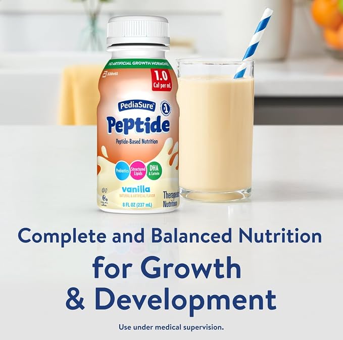 PediaSure Peptide 1.0 Cal, Peptide-Based Formula, Sole-Source Nutrition Drink - Image 3