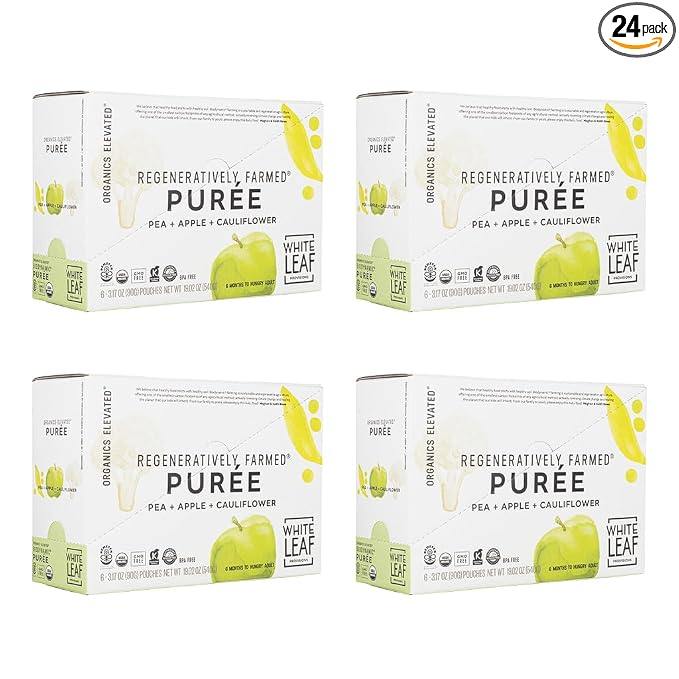 White Leaf Provisions Organic Purees / Baby Food Pouches by WhiteLeafProvisions