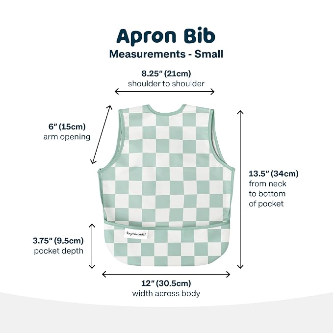 Twinkle Short Sleeve Apron Baby & Toddler Bib – Waterproof, Mess-Proof Bibs - Image 5