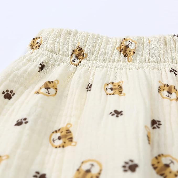 MYGBCPJS Baby Boys Girls Cotton Linen Trousers Kids Casual Ankle Pants Loose - Image 6