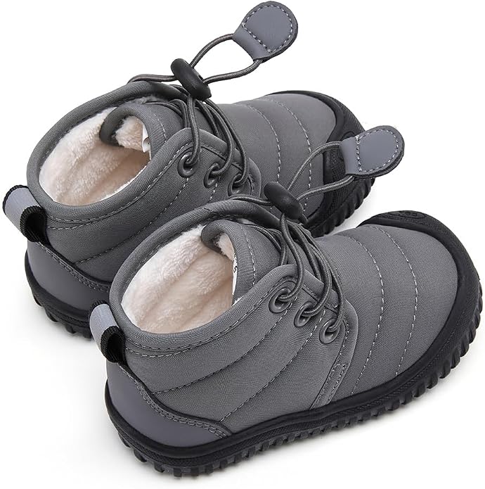 BMCiTYBM Toddler Baby Winter Snow Boots Boy Girl Faux Fur Warm Non Slip First - Image 4