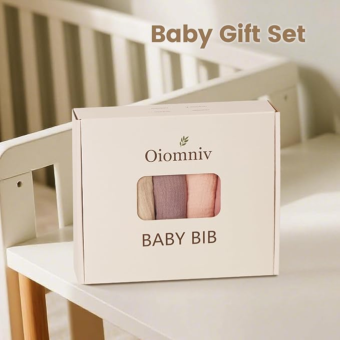 Oiomniv Muslin Baby Bibs, Toddler - Image 6