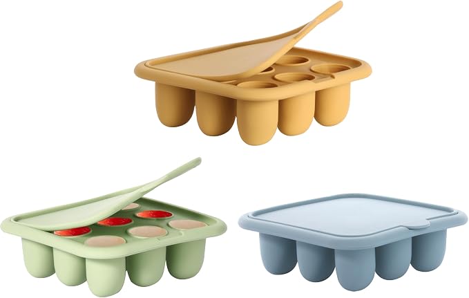 WAJIAYON Baby Food Freezer Tray, Silicone Nibble Freezer Tray, Baby Fruit Food by WAJIAYON