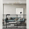 WAOWAO Baby Gate 52.76-57.48" Extra Wide Pressure Mounted Walk Through Swing by WAOWAOBABYSAFETYPRODUCTS