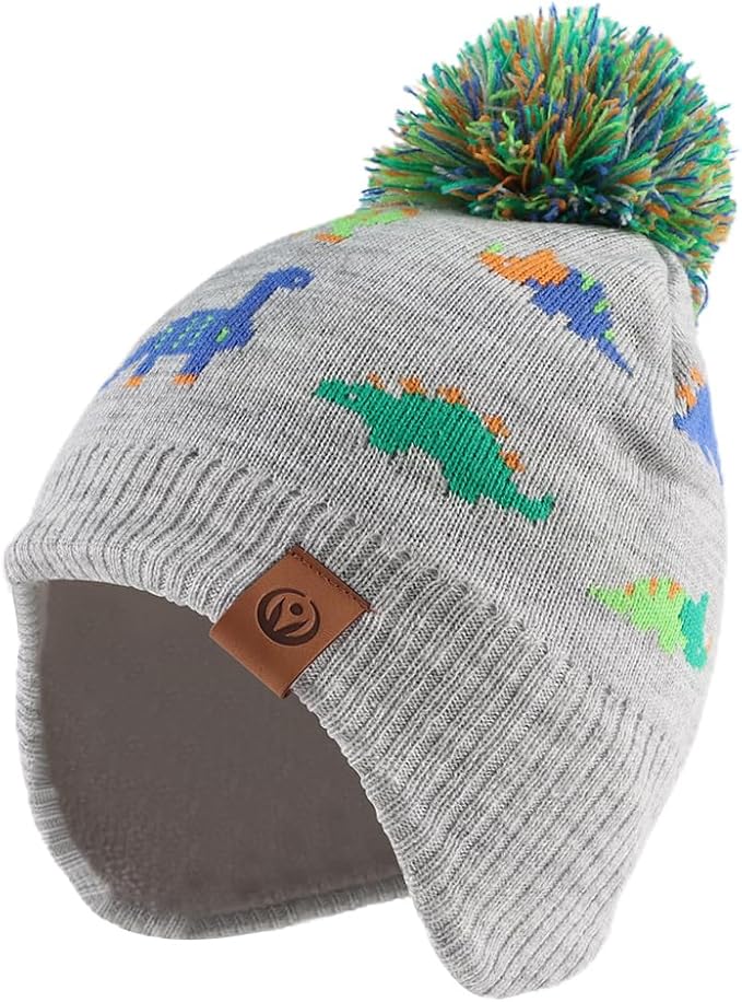 JANGANNSA Knitted Baby Hat Scarf Set Winter Warm Boys Girls Beanie Fleece by JANGANNSA