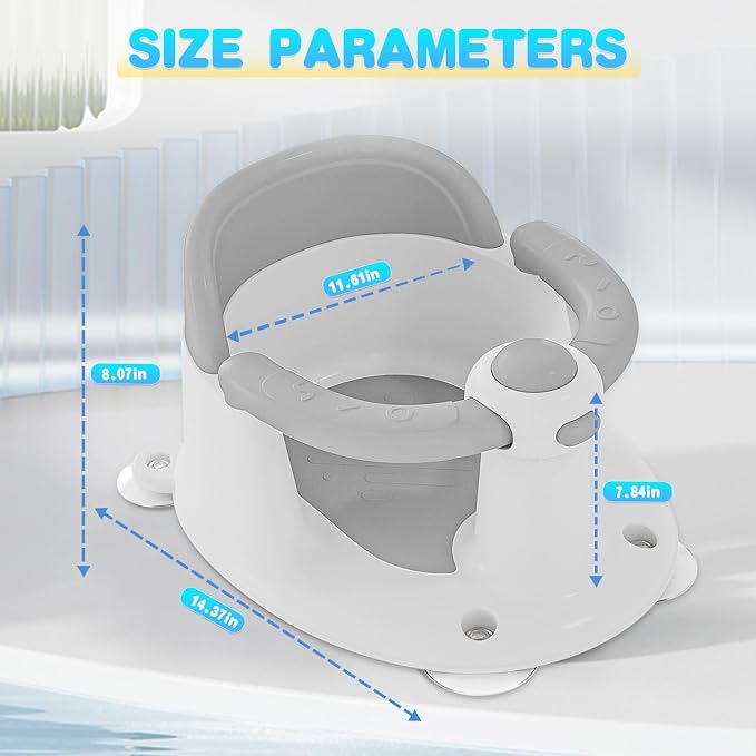 Baby Bath Seat for Babies 6 Months & Up, Bath Seats for Babies Sitting Up - Image 7