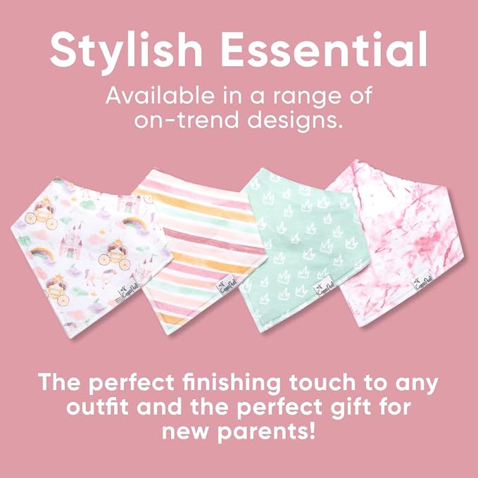Copper Pearl 4 Pack Soft Cotton Baby Bibs - Image 6