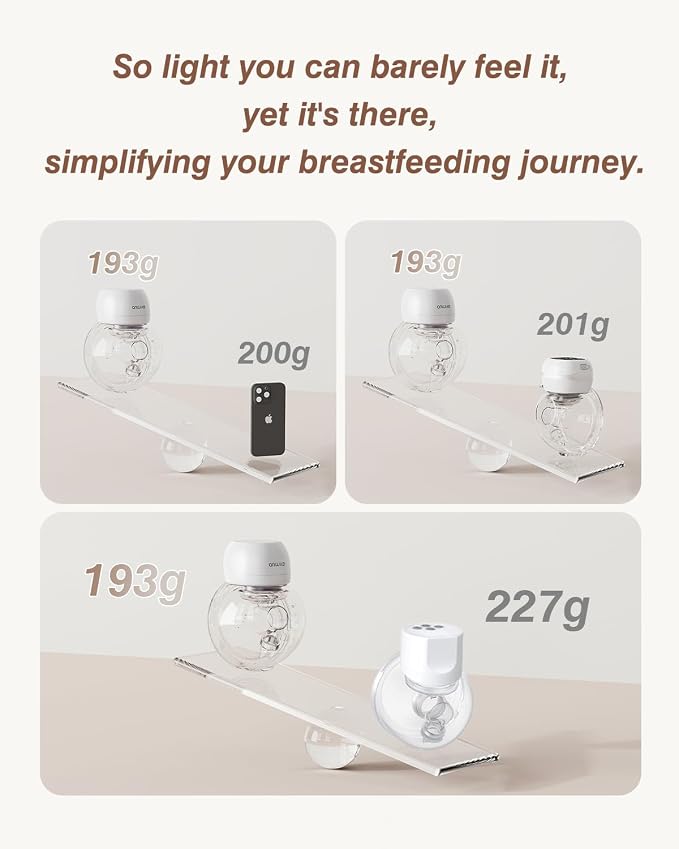 Ultra-Light 193g Hands Free Breast Pump – Quiet & Portable - Image 2