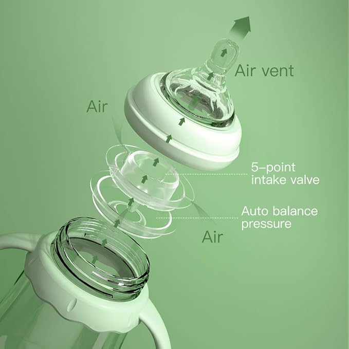 POTATO Glass Baby Bottles, Anti-Colic Breastfeeding Bottles - Image 2