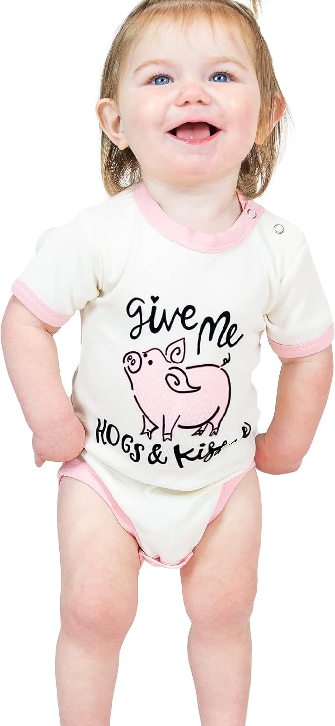 Lazy One Cute Unisex Baby Bodysuit, Cute Animal Designs, 6-18 Months - Image 3