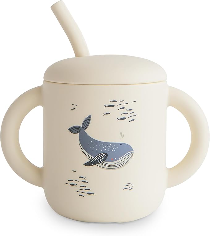 mushie 100% Silicone Training Cup & Straw by mushie