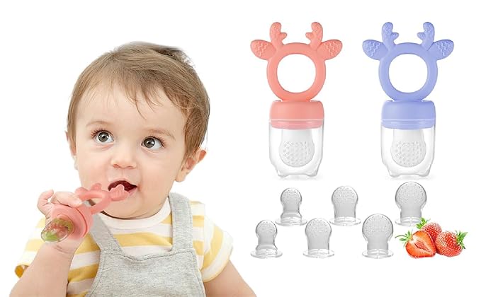 Baby Fruit Feeder, Teething Toys, Silicone teethers - Image 7