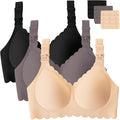 Gailife 3 Pack Nursing Bras for Breastfeeding Seamless Wireless Maternity Bras by Gailife