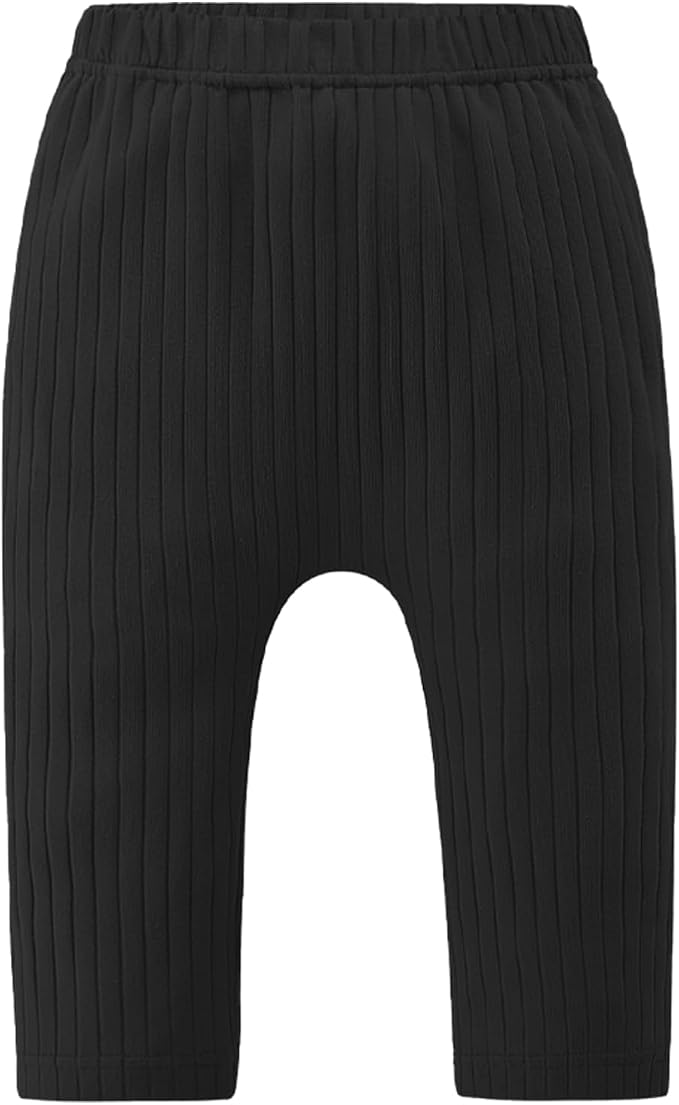 Baby and Toddler Girl's 5 Pack Cotton Ribbed Pull On Pants Leggings 0-4 Years - Image 6