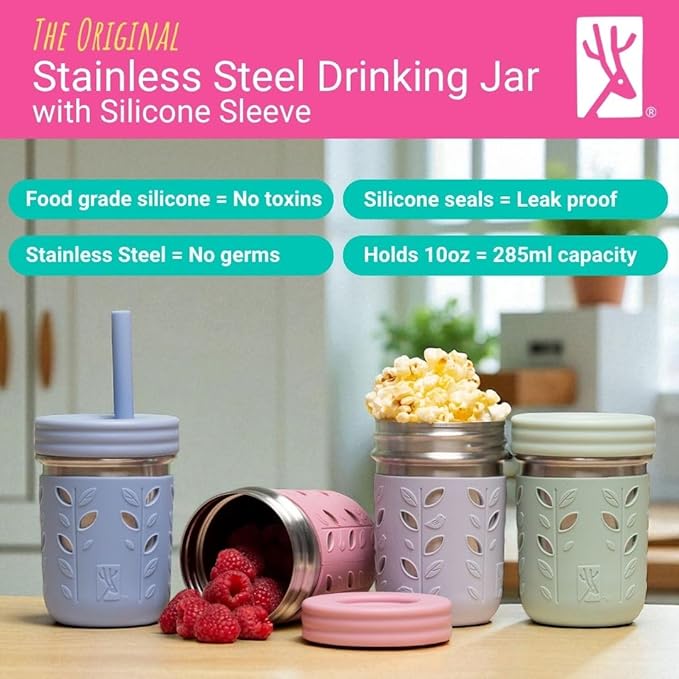 Elk and Friends 10oz Stainless Steel Kids + Toddler Drinking Cups | The - Image 2