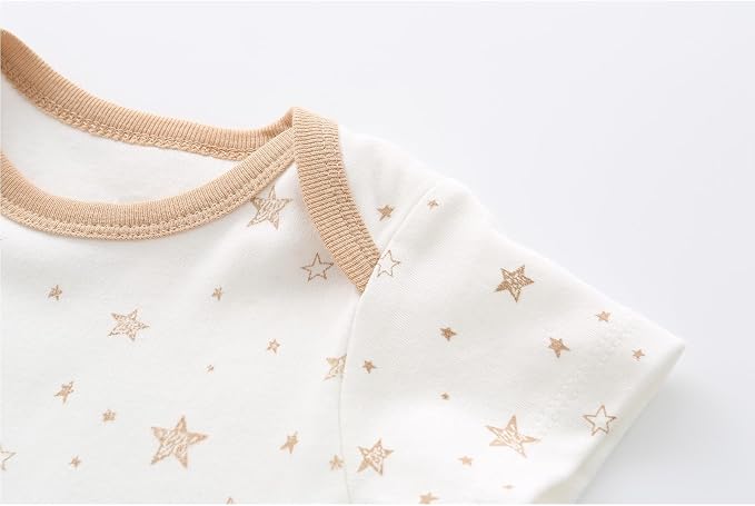 Fashion Unisex baby Boy Girl Bodysuits 5-Pack Casual Cotton Soft Infants Outfit - Image 4