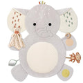 The Peanutshell Tummy Time Mat Girl and Bunny Baby Lovey- Baby Floor Play Mats by ThePeanutshell