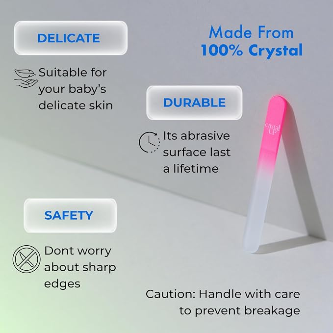 Crystal Baby Nail File 2 in, Gentle and Safe - Image 4