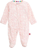 Magnetic Me Girls Modal Magnetic Baby Footie Pajamas | Silky Soft Modal Fabric by magneticme