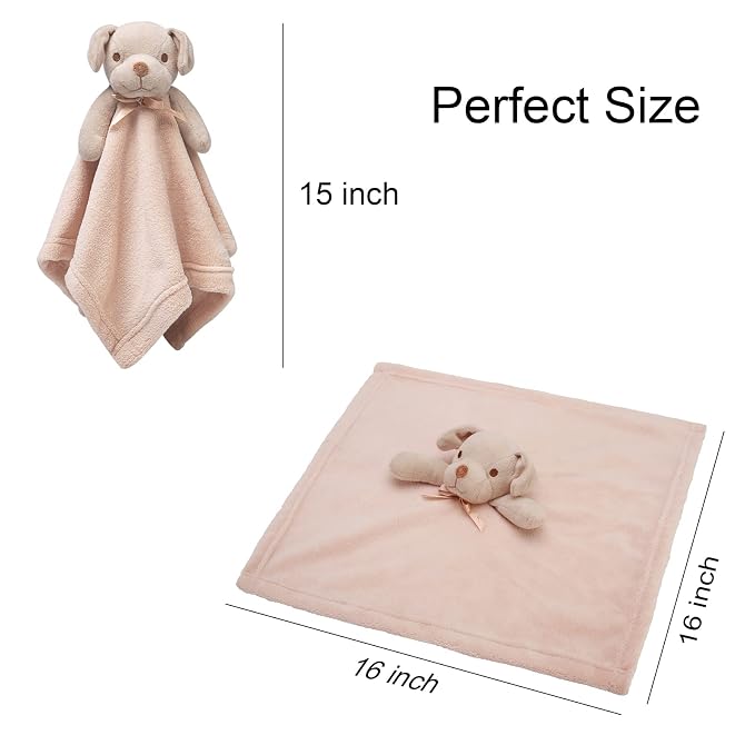 Pro Goleem Dog Security Blanket Brown Soft Puppy Lovey - Image 5