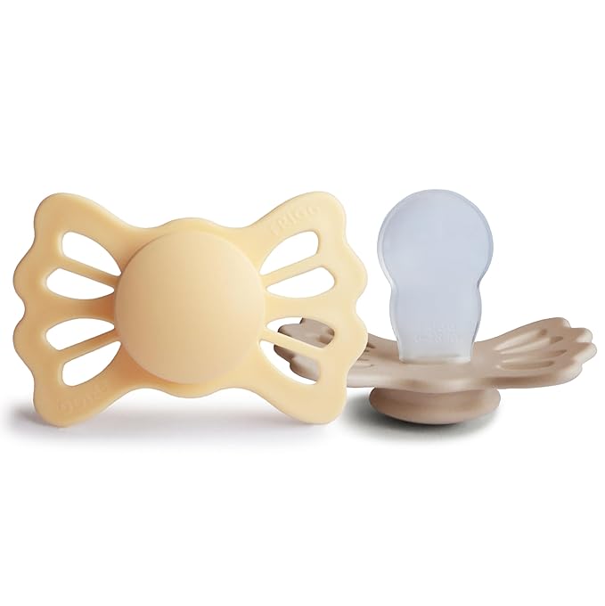 FRIGG Lucky Symmetrical SilkySoft Silicone Baby Pacifier | Made in Denmark | by mushie