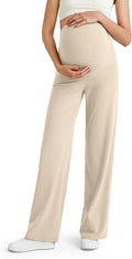 G4Free BareFeel Maternity Dress Yoga Pants Over The Belly Stretchy Work Slack by G4Free