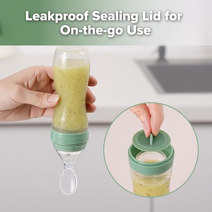 Haakaa Silicone Baby Food Dispensing Spoon Feeder 4oz - Image 6