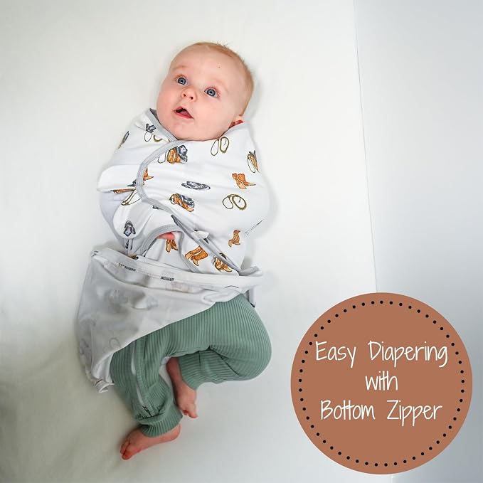 LollyBanks 100% Organic Cotton Baby Boy Essentials Swaddles 3-6 Months - Image 4