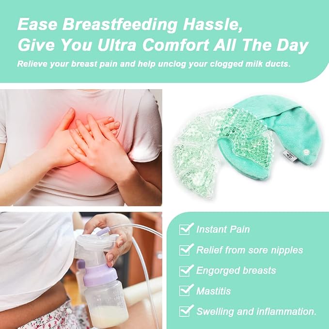 Hot Cold Gel Bead Breast Therapy Pack, Breast Ice Packs - Image 4