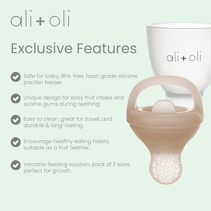 Ali+Oli Food & Fruit Feeder Pacifier Set - Image 4