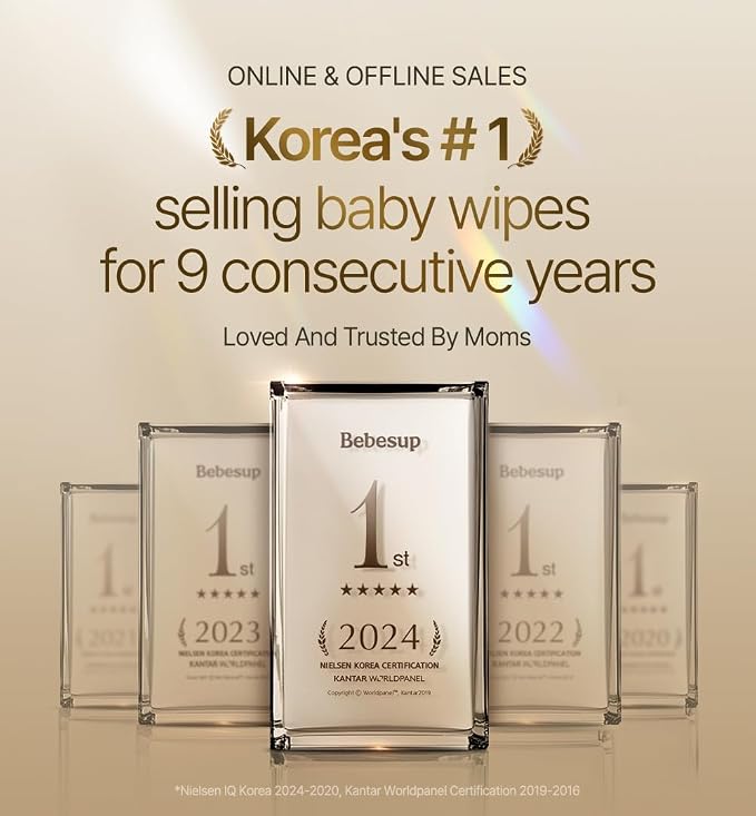 BEBESUP Korea's #1 Light Baby Wipes - Image 2