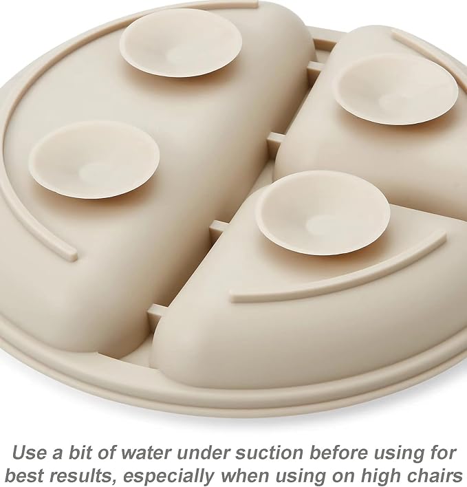 PandaEar Silicone Baby Feeding Set| 2 Pack Silicone Divided Suction Plate and 2 - Image 6
